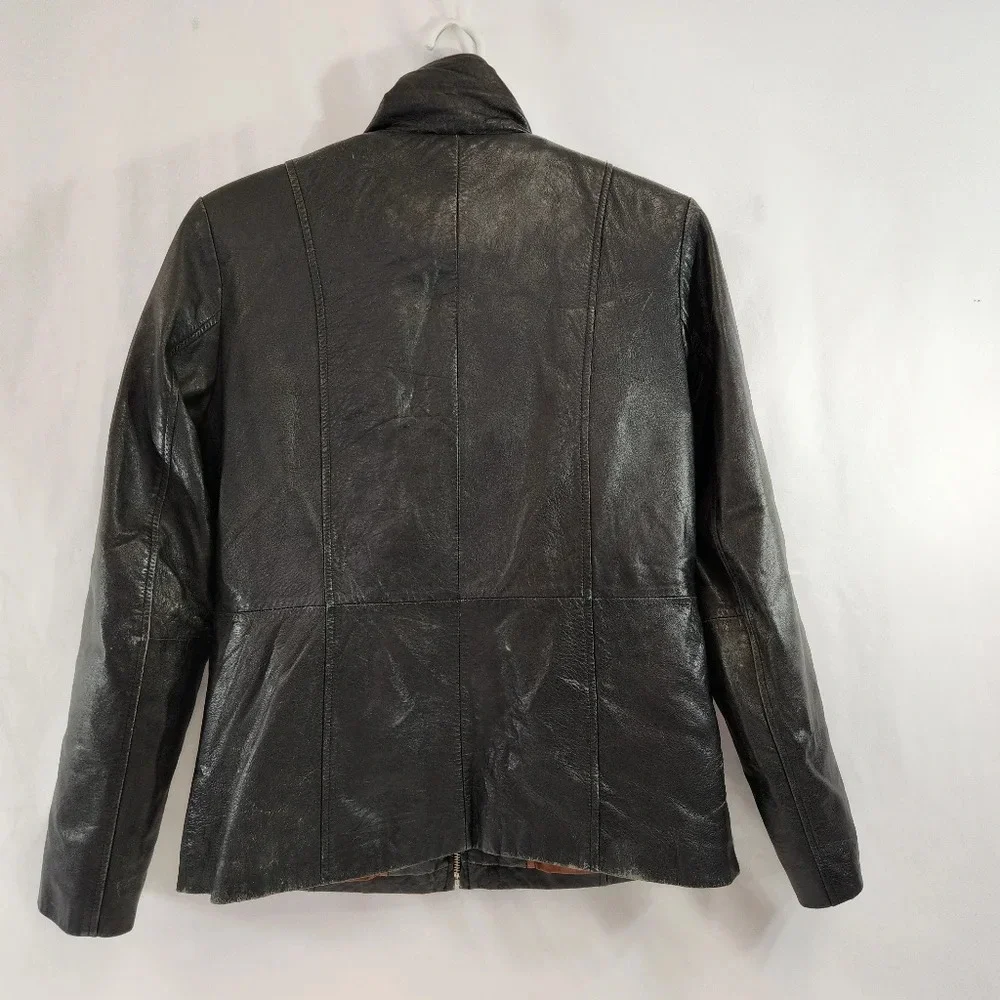 Wilson's Leather Pele Studio Leather Jacket Thinsulate Womens Small - Picture 4 of 16
